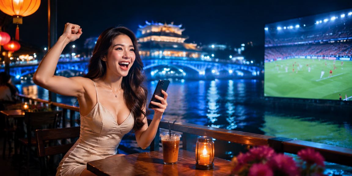 Người dùng Huế nhâm nhi cà phê sáng trong khi nghiên cứu tỷ lệ kèo thể thao trên điện thoại